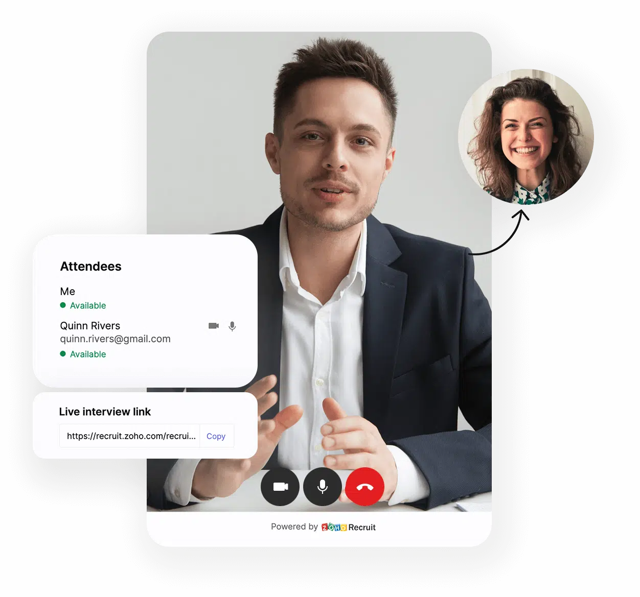 Interviewverwaltung Live- Online- und Oneway Interviews