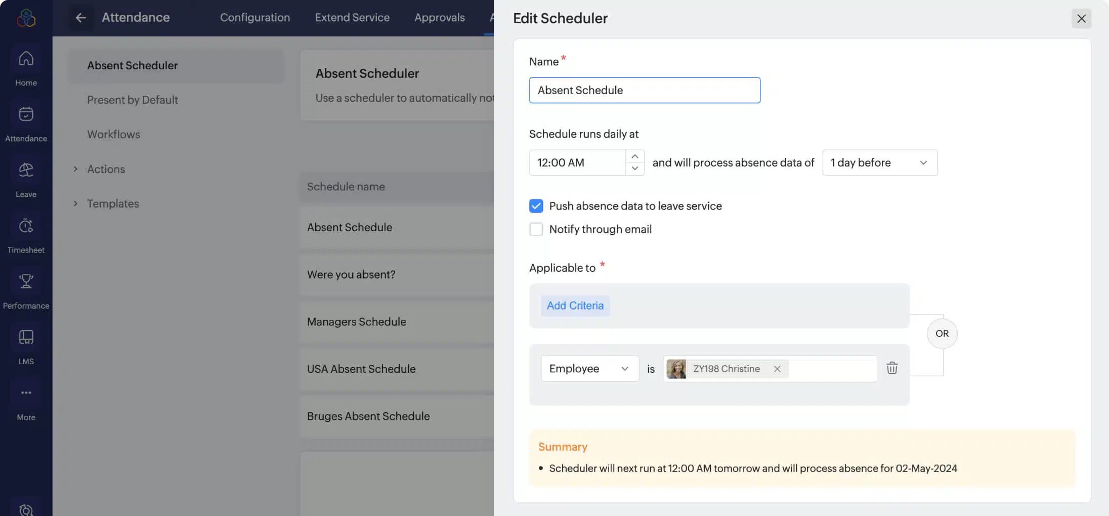 Zeitbasierte Planung von Emails, Berichten und Abläufen