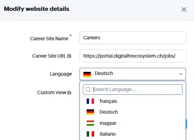Anpassung in 27 Sprachen