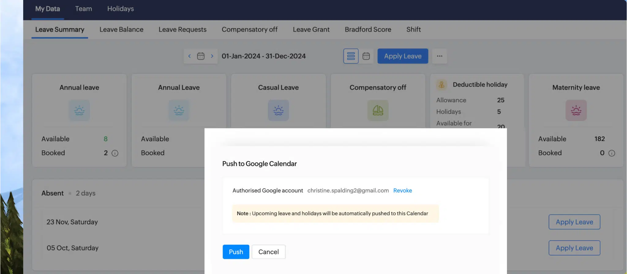 Synchronisation mit externen Apps wie M365 oder Google Calendar