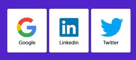 Easy Apply mit Google oder LinkedIn Profil