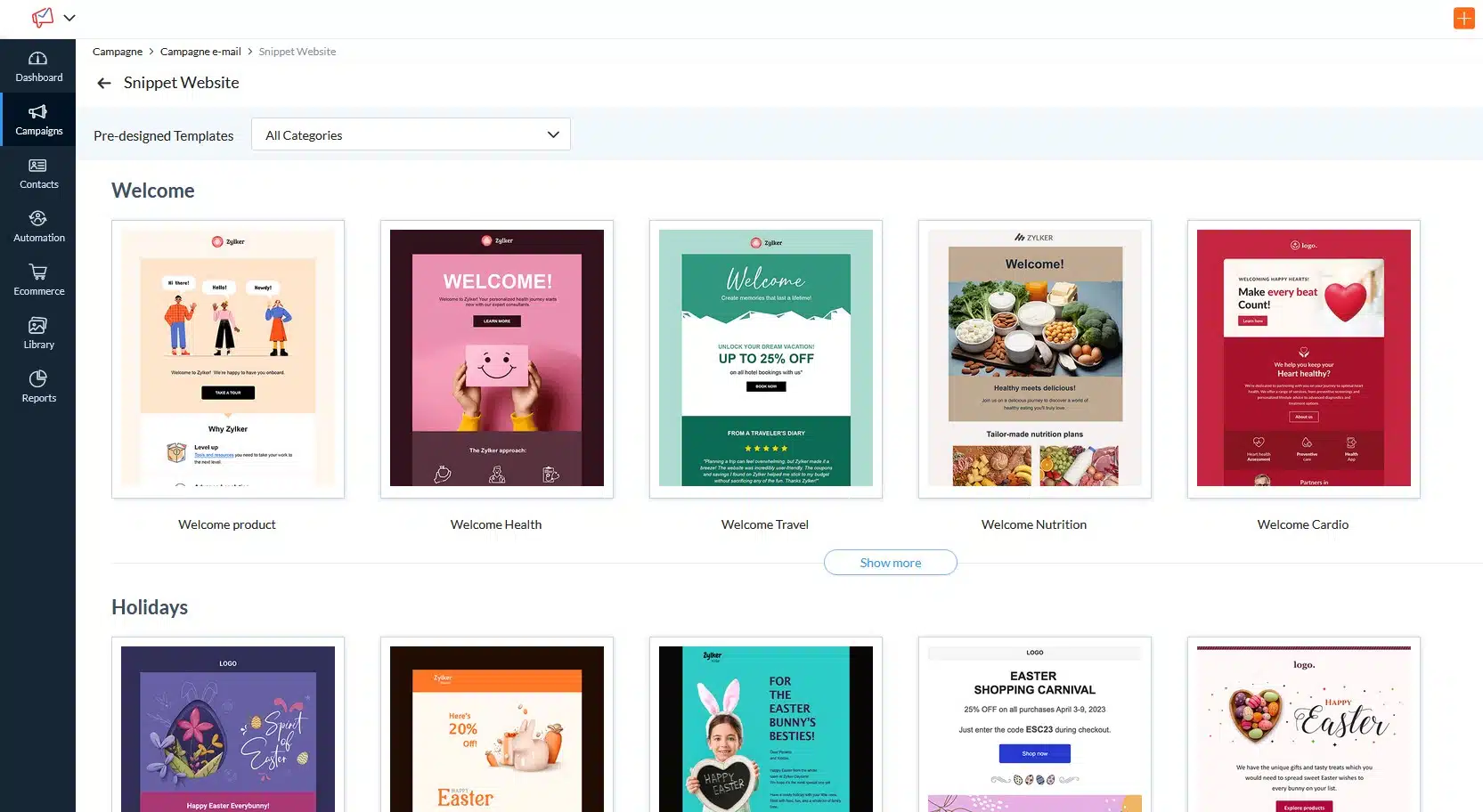 Einfache Anpassung von Vorlagen