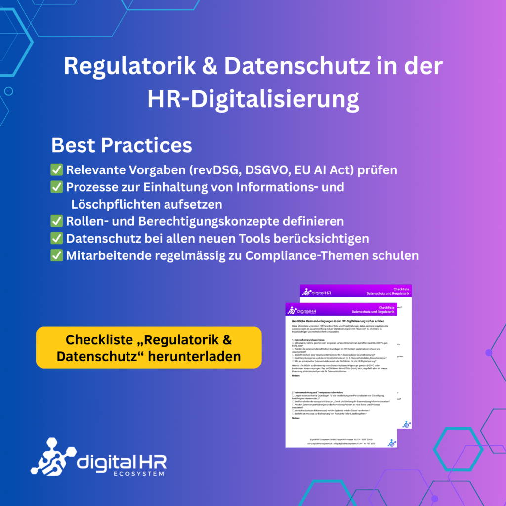 Datenschutz HR Digitalisierung