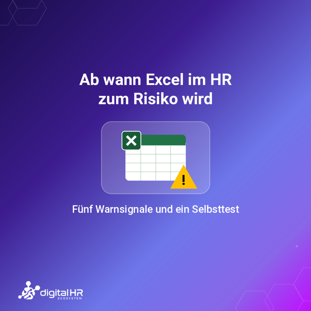 Grafik: Ab wann Excel im HR zum Risiko wird